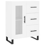 vidaXL Buffet blanc 69 5x34x90 cm bois d'ingénierie