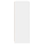 vidaXL Buffets avec lumières LED 3 Pièces blanc bois d'ingénierie