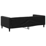 vidaXL Lit de repos noir 100x200 cm tissu