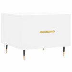 vidaXL Tables basses 2 Pièces blanc 50x50x40 cm bois d'ingénierie