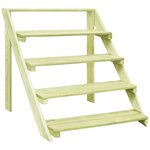 vidaXL Support de jardinière 80x80x80 cm Bois de pin imprégné