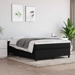 vidaXL Cadre de lit Noir 140x200 cm Tissu