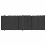 vidaXL Coussin de chaise longue noir 186x58x4 cm tissu oxford