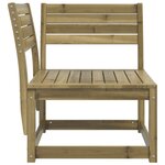 vidaXL Canapé d'angle de jardin a73x73x78 cm bois de pin imprégné