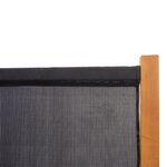 vidaXL Cloison de séparation 4 panneaux Noir 280x180 cm