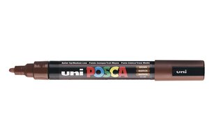 Marqueur pointe conique moyenne posca pc5m 1 8 - 2 5mm marron x 6 posca