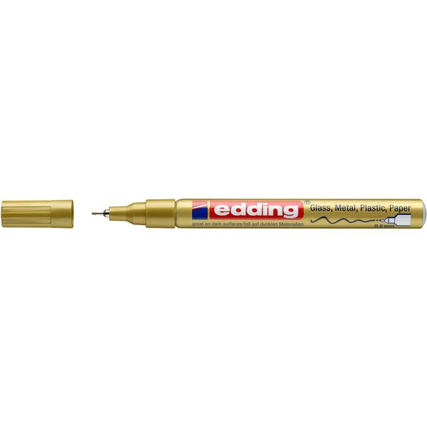 Marqueur Peinture brillante 780 Pointe Fine Or 0 8 mm EDDING
