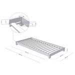 Lit enfant TEENY 80 x 160 bleu marine