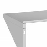 vidaXL Étagère murale 75x30x31 cm argenté acier inoxydable
