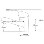 vidaXL Robinets de bidet 2 Pièces Chrome