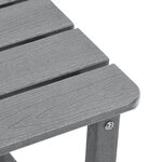 Ensemble de Salon de Jardin 3 Pièces vidaXL Gris Clair HDPE