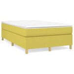 vidaXL Sommier à ressorts de lit Vert 120x200 cm Tissu