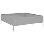 vidaXL Lit surélevé de jardin 100x100x33 5 cm acier inoxydable