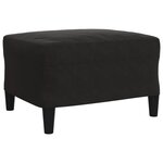 vidaXL Ensemble de canapés 4 Pièces avec coussins Noir Velours