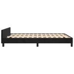 vidaXL Cadre de lit avec tête de lit Noir 140x190 cm Velours