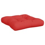 vidaXL Coussins de palette lot de 2 rouge tissu