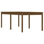 vidaXL Table de jardin marron miel 203 5x100x76 cm bois massif de pin