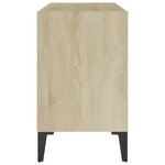vidaXL Meuble TV avec pieds en métal Chêne sonoma 69 5x30x50 cm