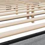 vidaXL Cadre de lit sonoma gris 200x200 cm bois d'ingénierie et métal
