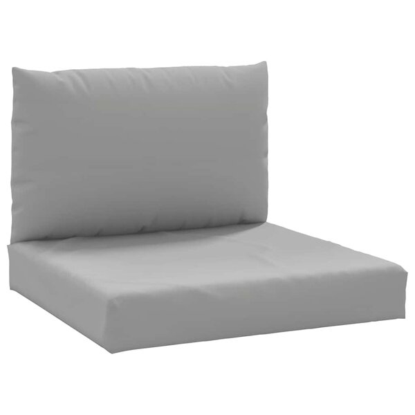 vidaXL Coussins de palette lot de 2 gris tissu oxford
