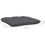 vidaXL Canapé d'angle de jardin avec coussins Blanc Bois de pin massif