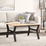 vidaXL Pieds de table basse cadre en Y 80x70x43 cm fonte