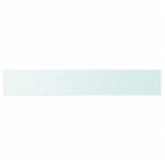 vidaXL Panneaux d'étagère 2 Pièces Verre Transparent 80 x 12 cm