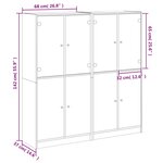 vidaXL Bibliothèque avec portes blanc 136x37x142 cm bois d'ingénierie
