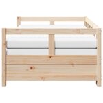 vidaXL Lit de jour et lit gigogne et matelas 80x200 cm bois pin massif