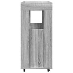 vidaXL Chariot de bar sonoma gris 60x39 5x89 cm bois d'ingénierie
