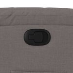 vidaXL Fauteuil inclinable Taupe Tissu