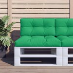 vidaXL Coussin de palette vert 80x40x12 cm tissu