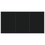 vidaXL Ensemble de Dîner de Jardin 5 Pièces avec Coussins Noirs en Poly Rattan