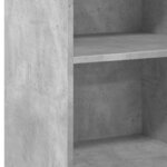 vidaXL Buffet gris béton 50x41x93 cm bois d'ingénierie