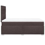 vidaXL Sommier à lattes de lit avec matelas Marron foncé 120x200 cm