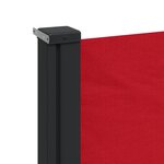 vidaXL Auvent latéral rétractable rouge 160x600 cm