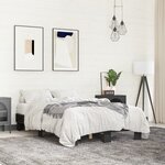vidaXL Cadre de lit sans matelas noir 140x200 cm