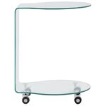 vidaXL Table basse 45x40x58 cm Verre trempé