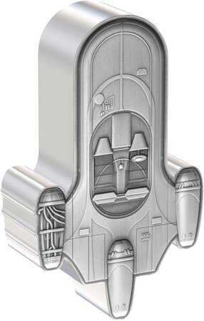 Pièce de monnaie en Argent 10 Dollars g 31.1 (1 oz) Millésime 2024 Star Wars Mandalorian LANDSPEEDER