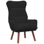 vidaXL Chaise relaxante en velours noir