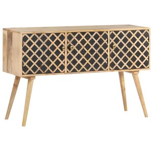 vidaXL Buffet 118x35x75 cm Bois de manguier massif