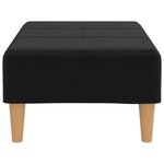 vidaXL Repose-pied Noir 78x56x32 cm Tissu
