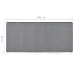 vidaXL Tapis de couloir Gris foncé 50x100 cm