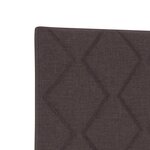 Têtière LED vidaXL Design en blocs de diamant Marron foncé 80 cm Tissu