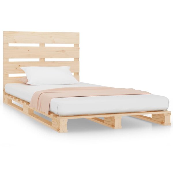 vidaXL Cadre de lit 90x200 cm Bois de pin massif