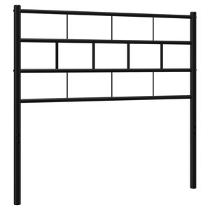 vidaXL Tête de lit métal noir 75 cm