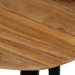 vidaXL Tables basses 3 Pièces Bois d'acacia massif