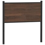vidaXL Tête de lit chêne marron 90 cm bois d'ingénierie et acier