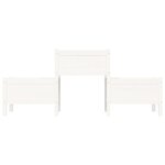 vidaXL Jardinière Blanc 178 5x44x75 cm Bois massif de pin