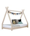 Lit tipi enfant NAKANA 120 x 190 beige